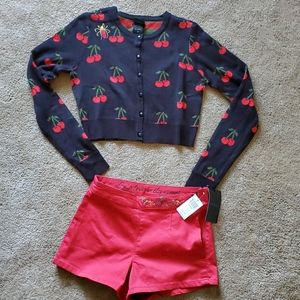 Riverdale xs cropped sweater and matching shorts